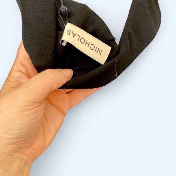 Nicholas Midnight Sheer Button down Blouse L NWT - Picture 5 of 6